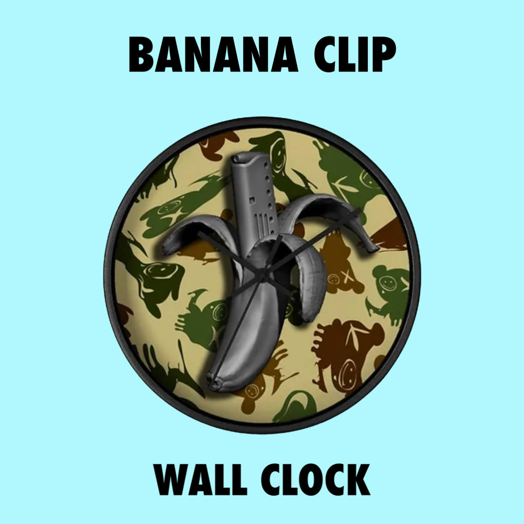 Banana Clip Wall Clock