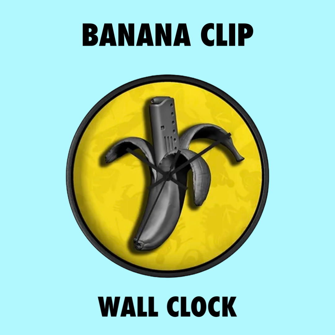 Banana Clip Wall Clock Drexlers   IMG 7811 