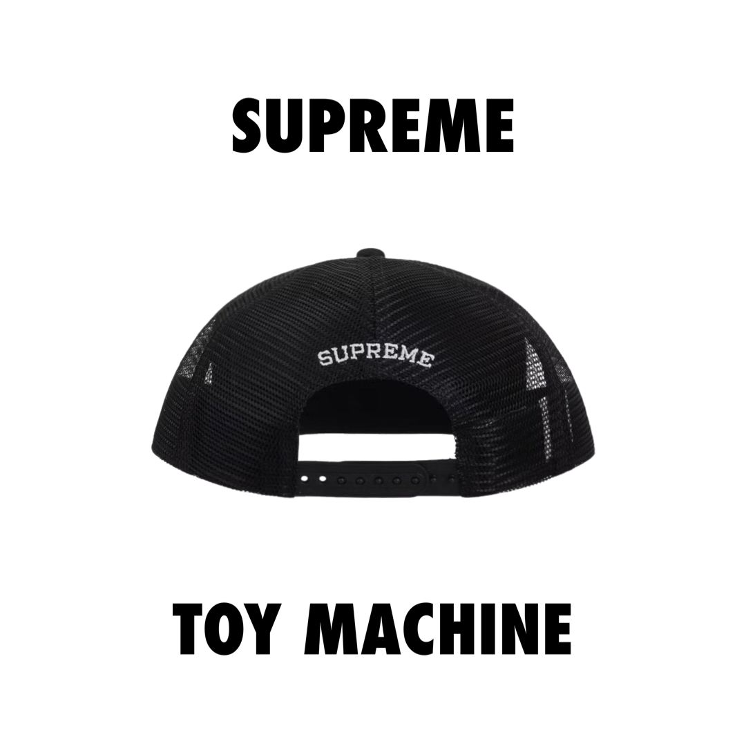 Supreme Toy Machine Mesh Back 5-Panel Black