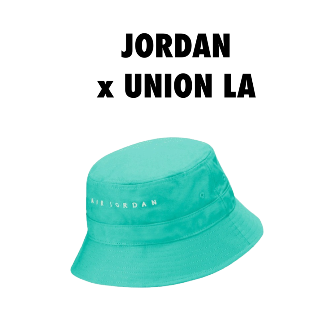 Jordan x Union Bucket Hat Kinetic Green/White – Drexlers