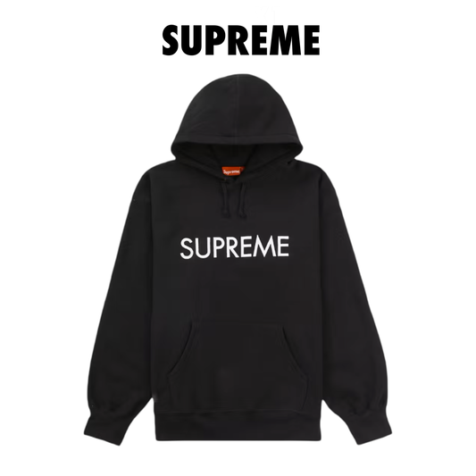 Supreme Capital Hooded Sweatshirt black