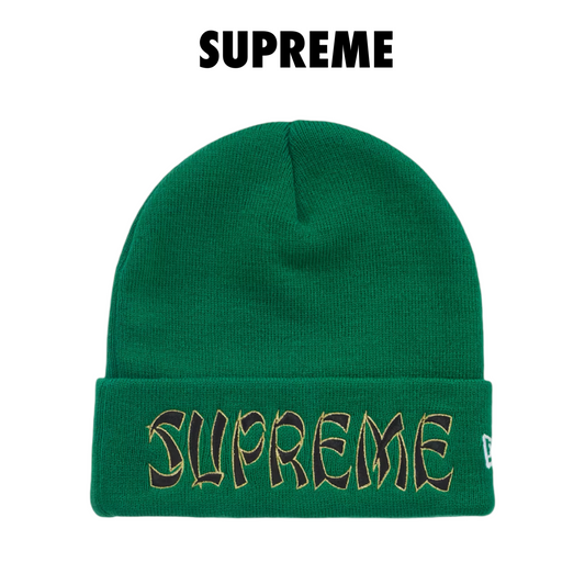 Supreme New Era Action Beanie green