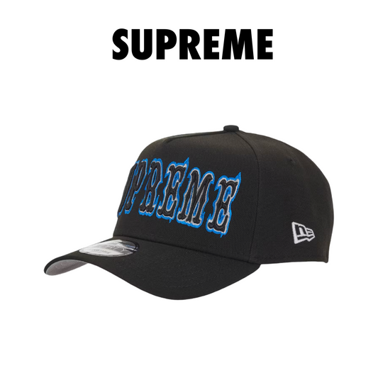 Supreme Gothic Outline Adjustable New Era 59Fifty Fitted black