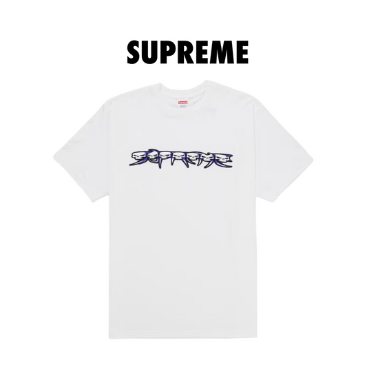 Supreme Skulls Spellout Tee white