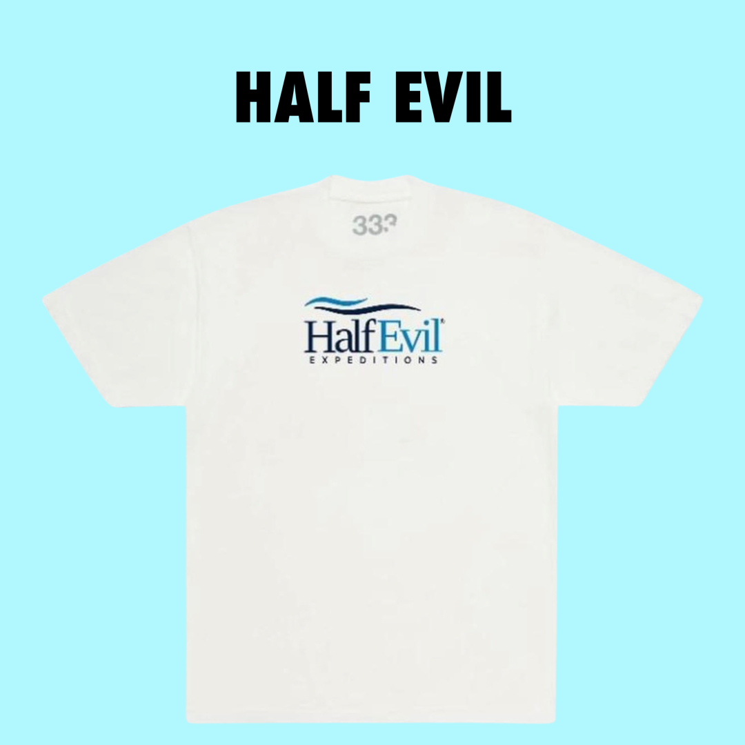 Half Evil Expiditions Tee White