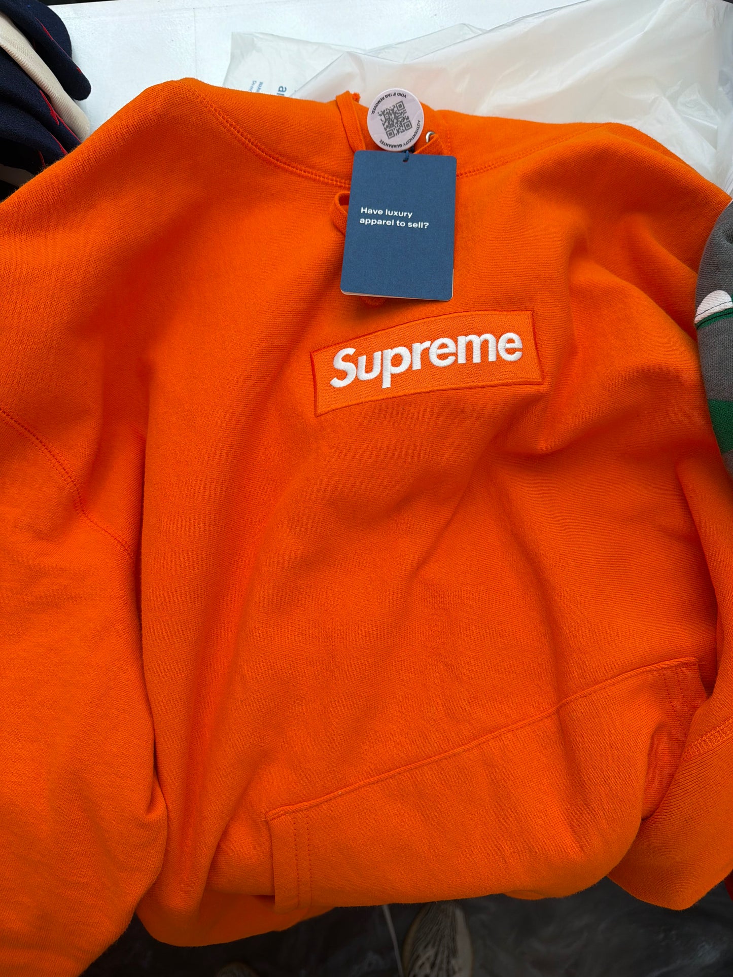 Supreme Box Logo Hooded Sweatshirt Sweatshirt (FW24) Orange