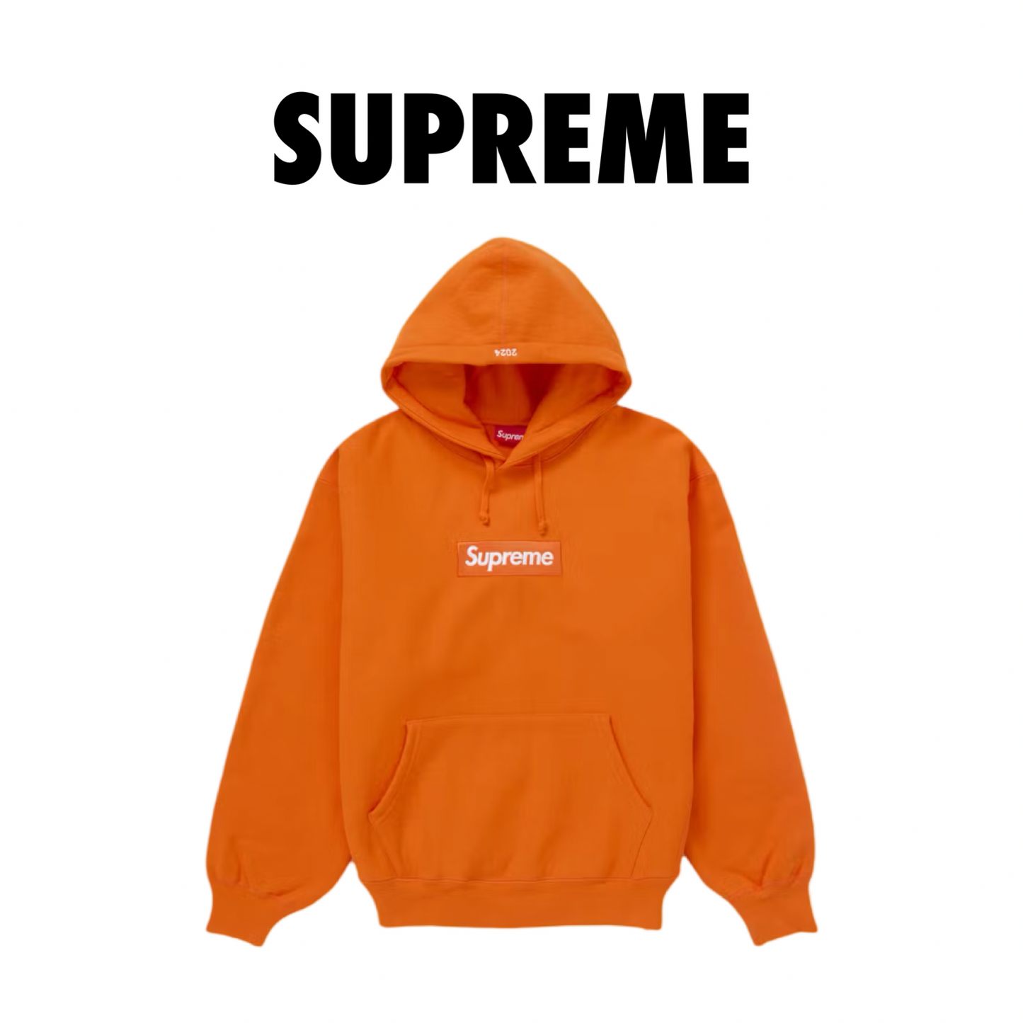 Supreme Box Logo Hooded Sweatshirt Sweatshirt (FW24) Orange