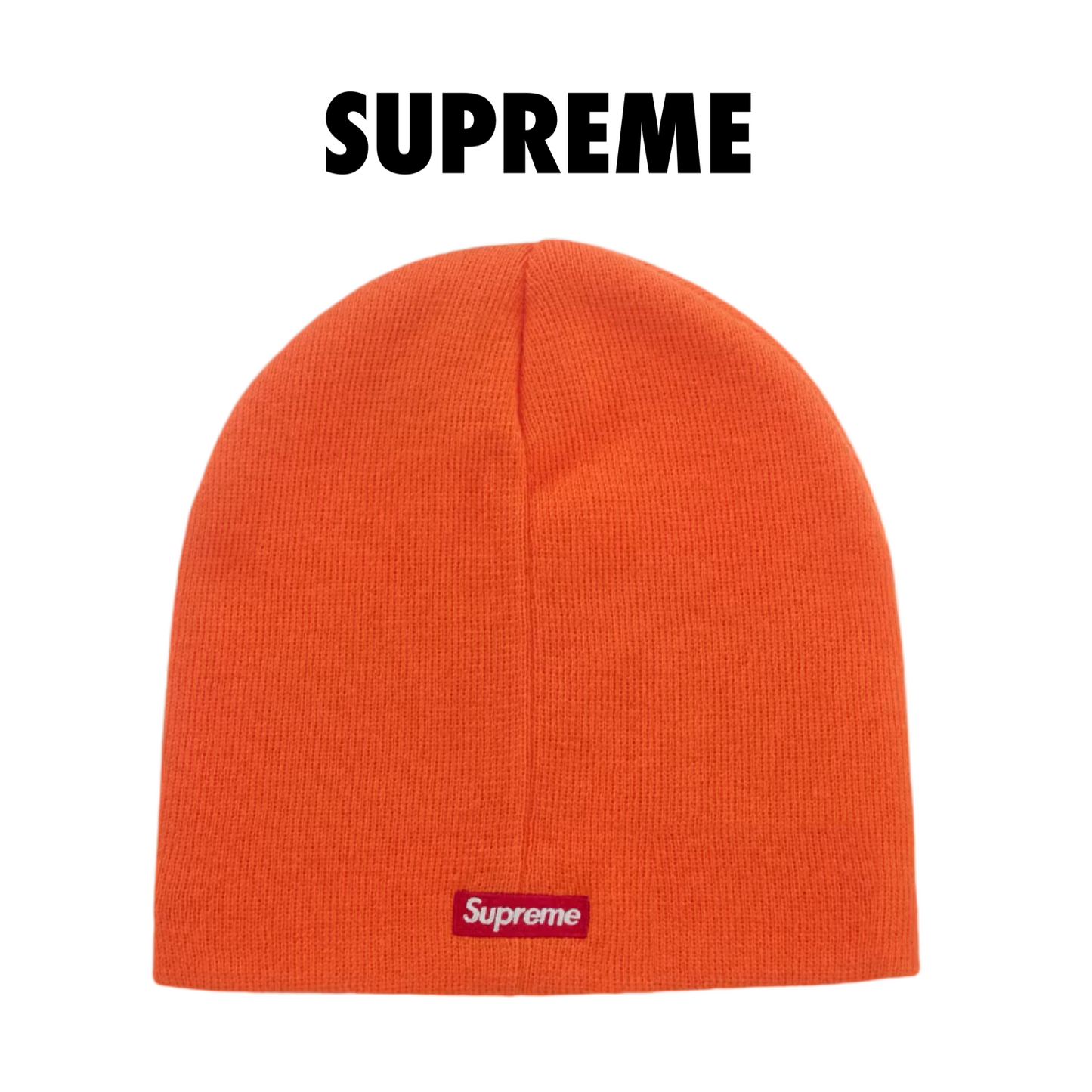 Supreme New Era Rhinestone Beanie (SS26) Orange