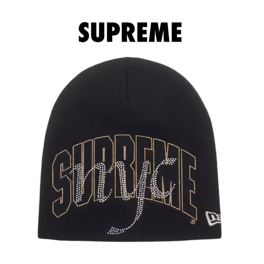 Supreme New Era Rhinestone Beanie (SS26) black