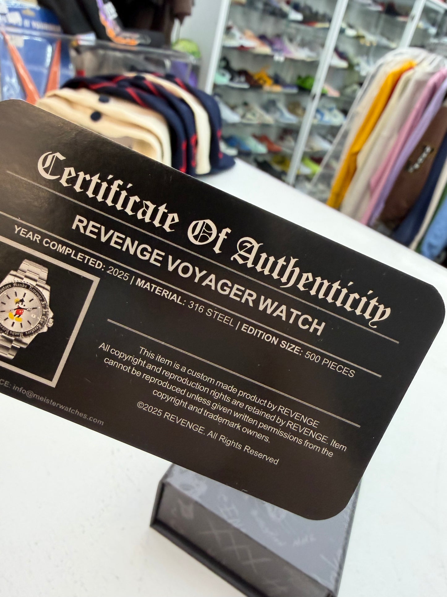 REVENGE X DON'T KILL YOUR FRIENDS WATCH CHROME (LIMITED TO 500)