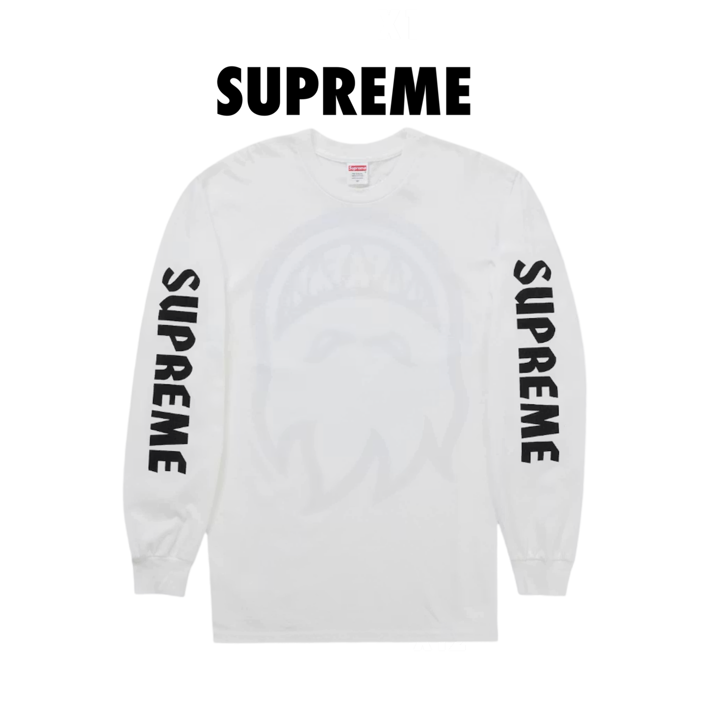 Supreme Spitfire Bighead L/S Tee white