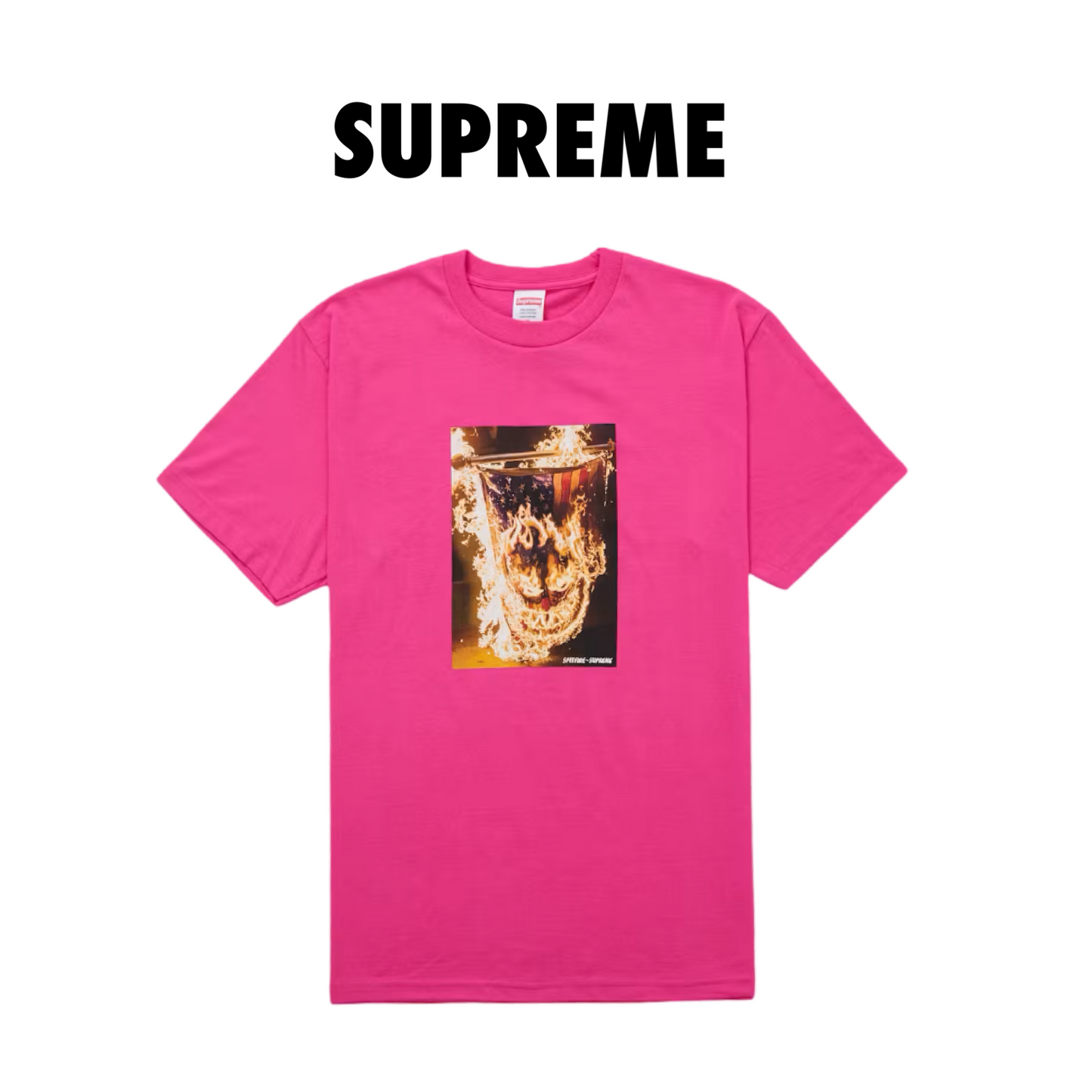 Supreme Spitfire Flag Tee fuchsia
