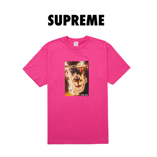 Supreme Spitfire Flag Tee fuchsia