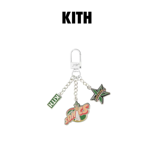 KITH FOR NBA ALL-STAR SEATTLE SUPERSONICS KEYCHAIN - SILVER