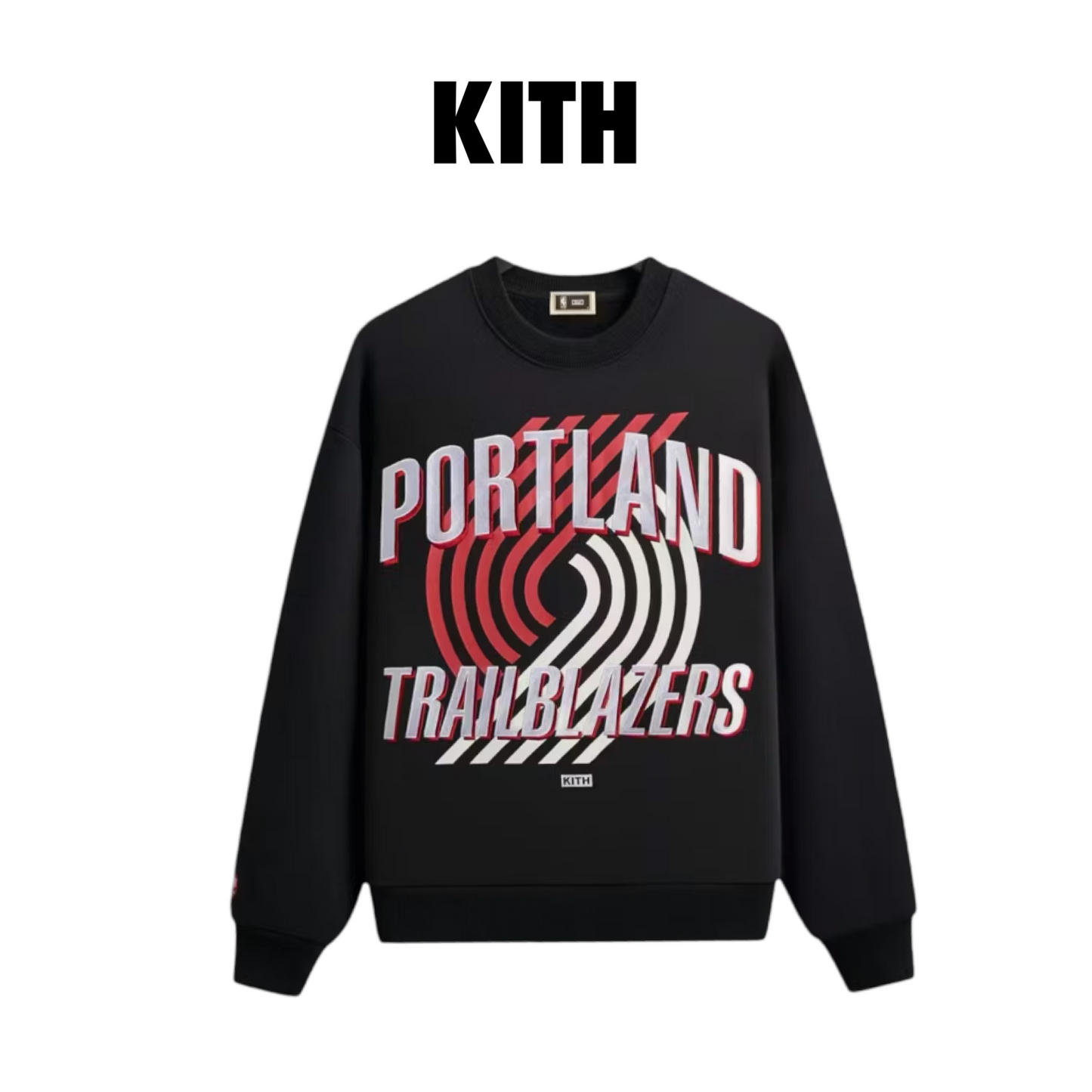 Kith NBA All-Star Portland Trail Blazers Nelson Crewneck  black