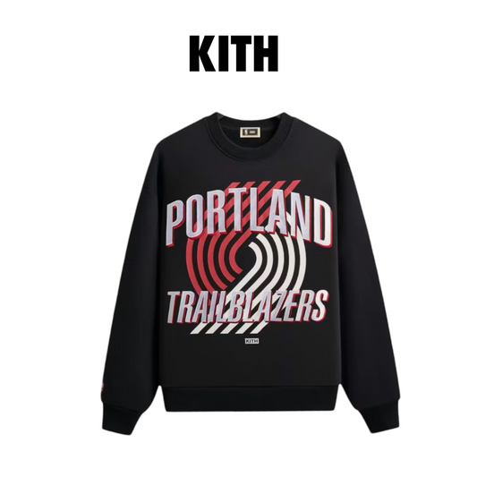 Kith NBA All-Star Portland Trail Blazers Nelson Crewneck  black