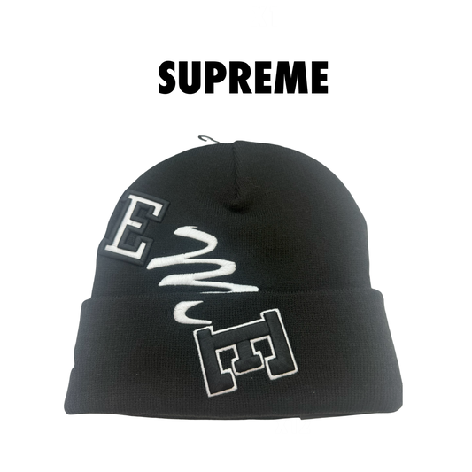 Supreme New Era Arc Beanie black