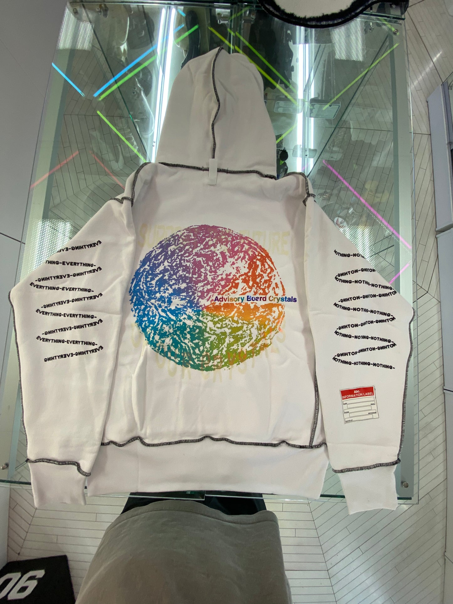 Advisory Board Crystals Planet Saving Hoodie x Guess Collab