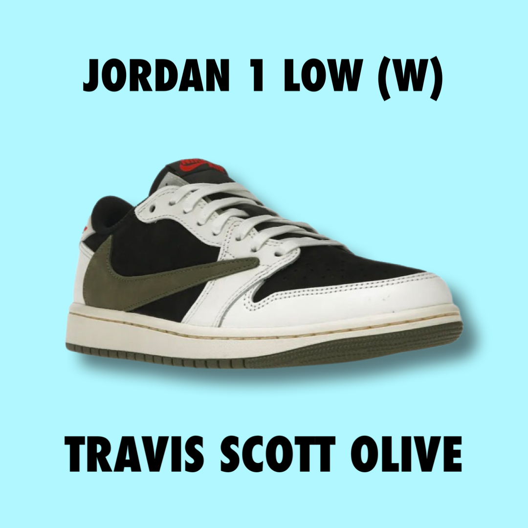 Jordan x Travis Scott 1 Low (w) Olive