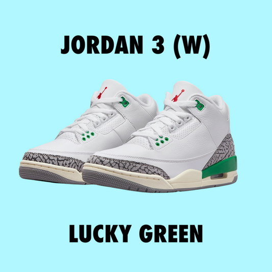 Jordan 3 Lucky Green (w)