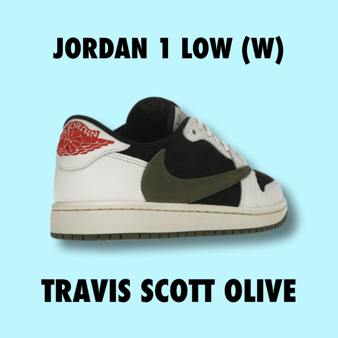 Jordan x Travis Scott 1 Low (w) Olive