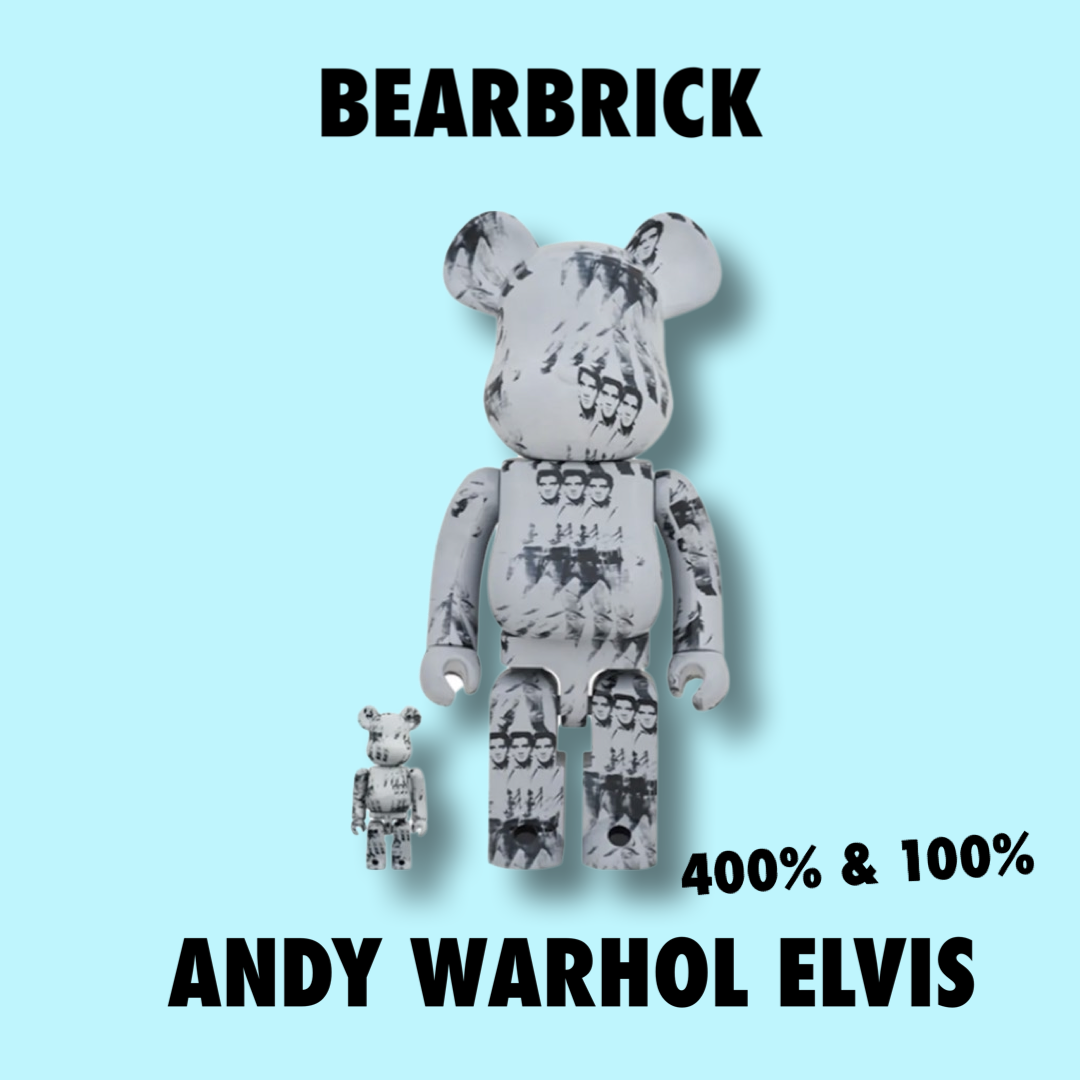Bearbrick Andy Warhol Elvis 400% with %100