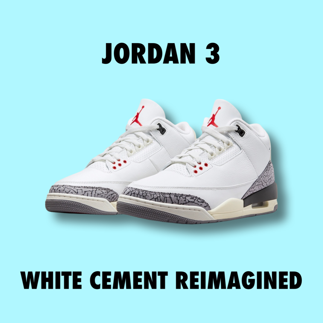 Jordan 3 Reimagined White Cement 2023