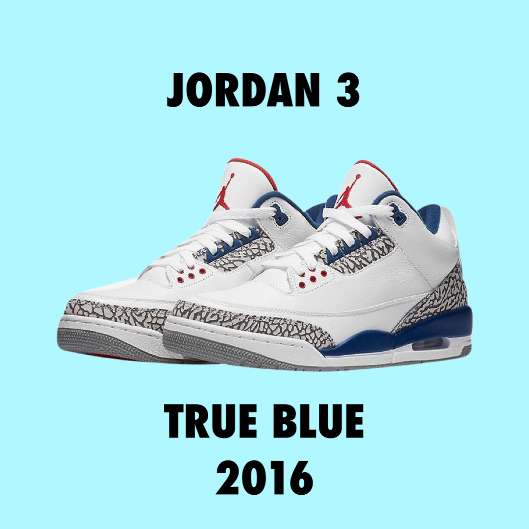 Jordan 3 True Blue 2016