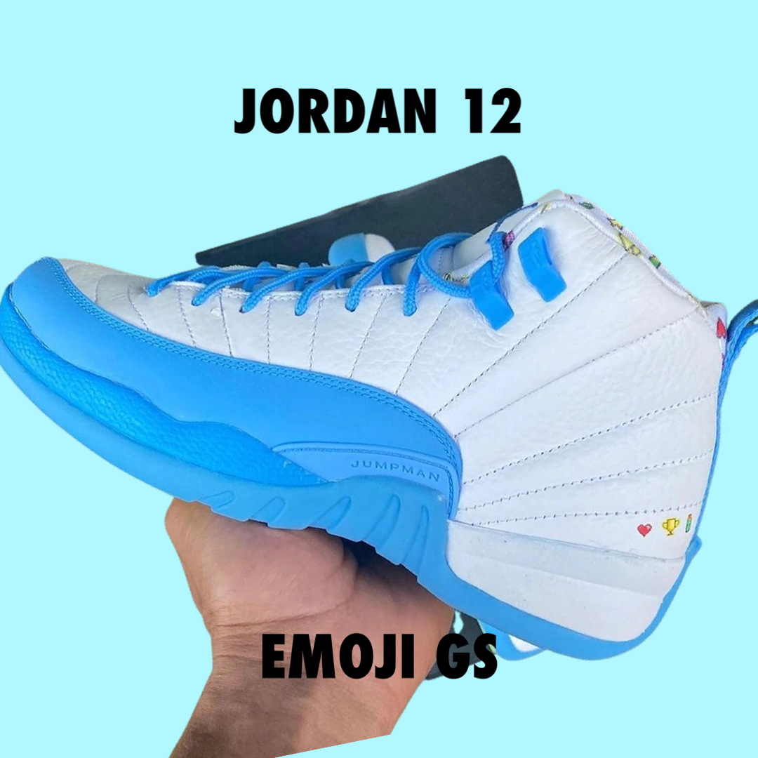 Jordan 12 GS Emoji