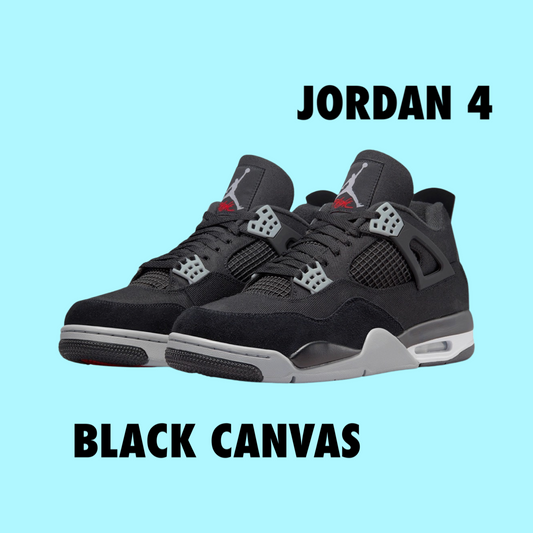 Jordan 4 Black Canvas