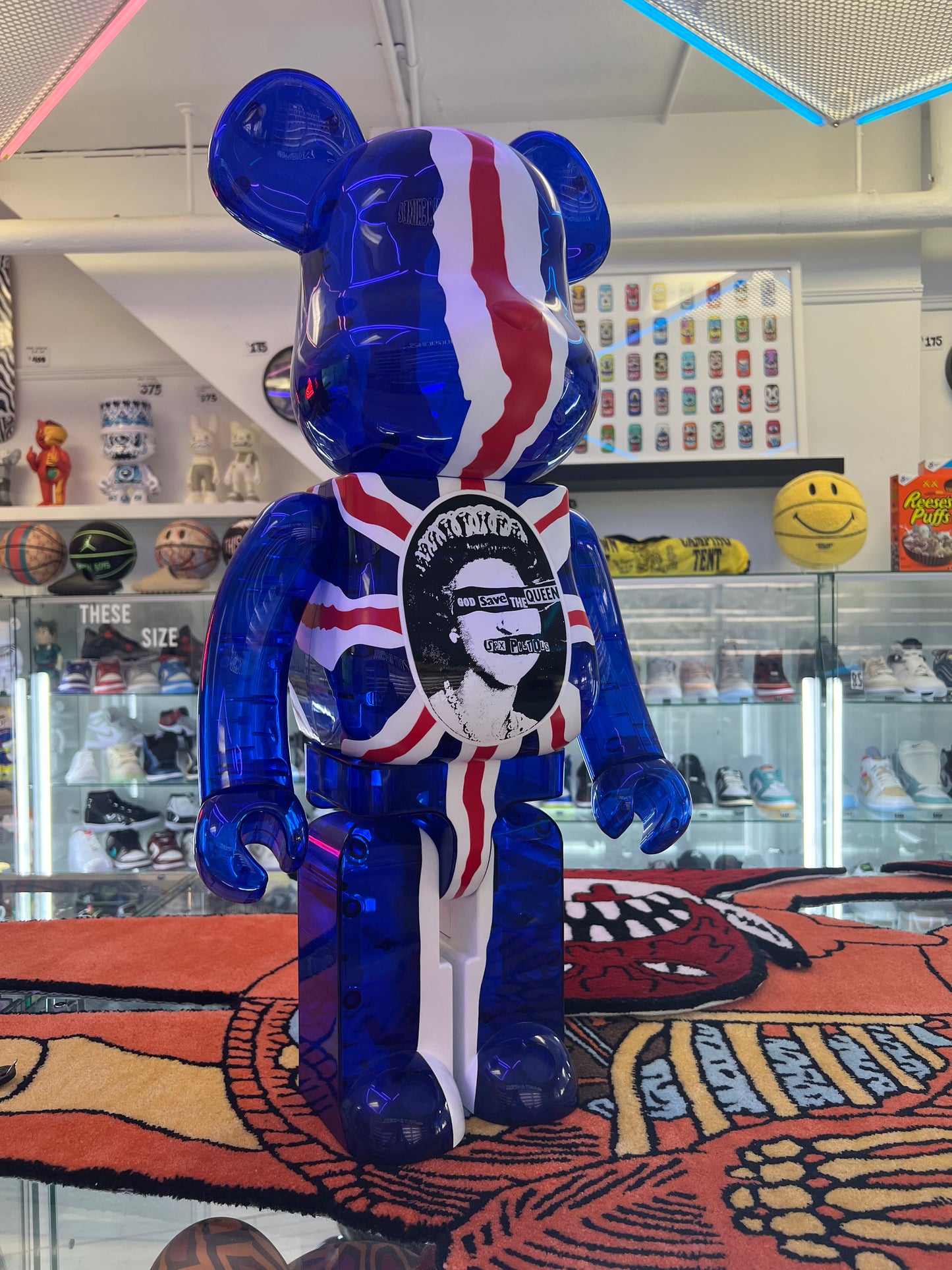 Bearbrick x Sex Pistols God Save The Queen Clear Version 1000%