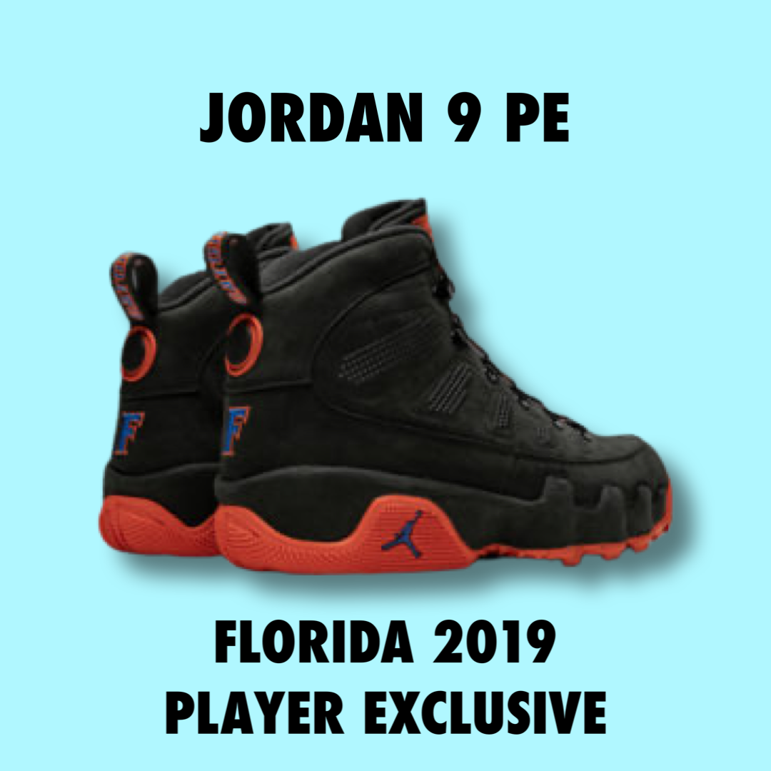 Jordan 9 PE Florida 2019 sample size 10.5 and 11