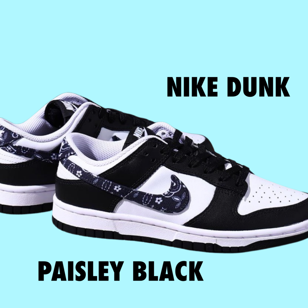 Nike dunks Paisley Black
