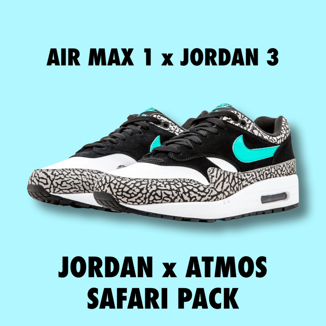 Jordan x Atmos Safari Pack Jordan3 + Air max 1