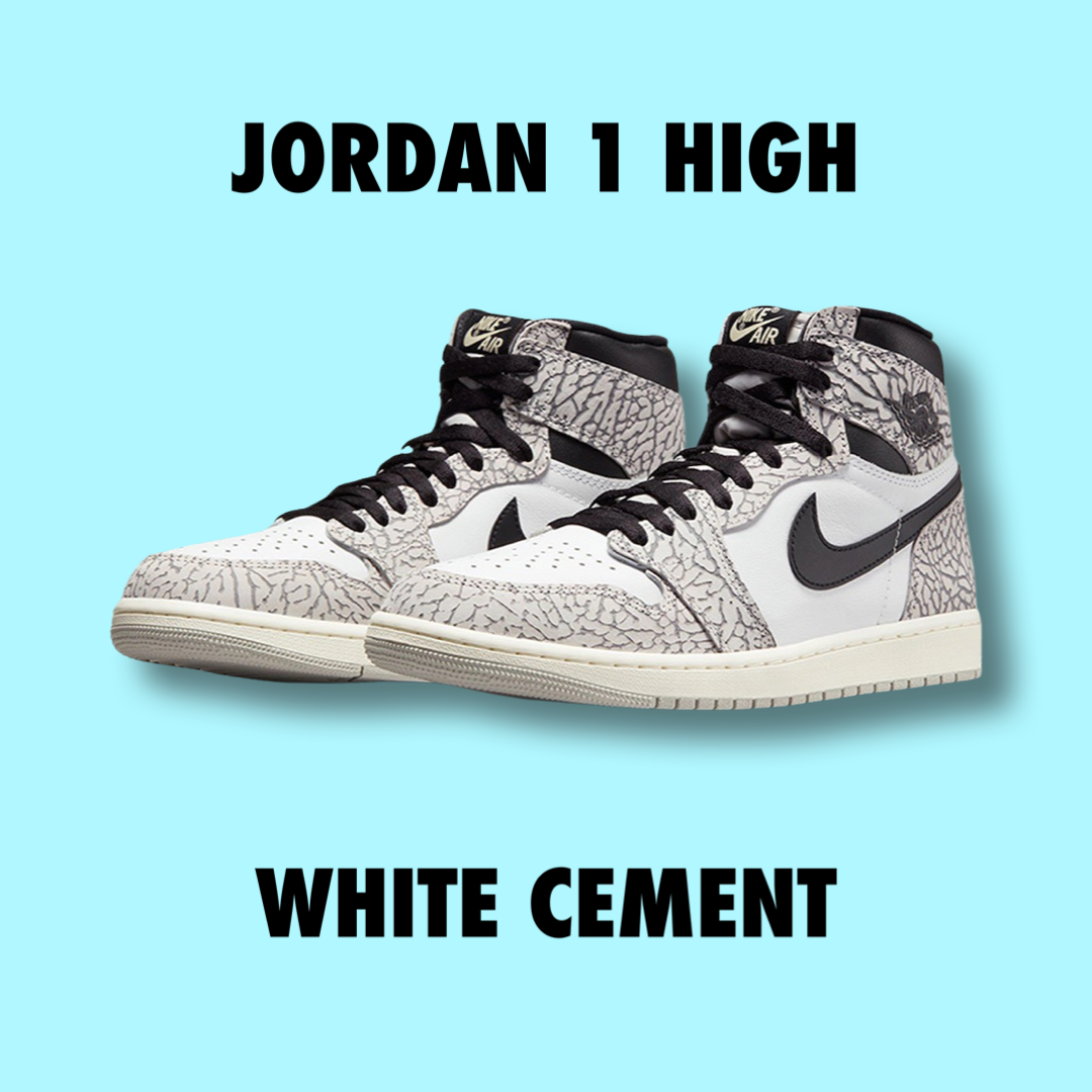 Jordan 1 High White Cement 2023 – Drexlers