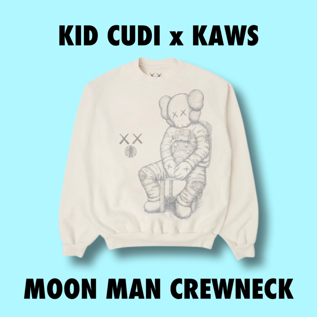 Kid Cudi x KAWS Moon Man Crewneck