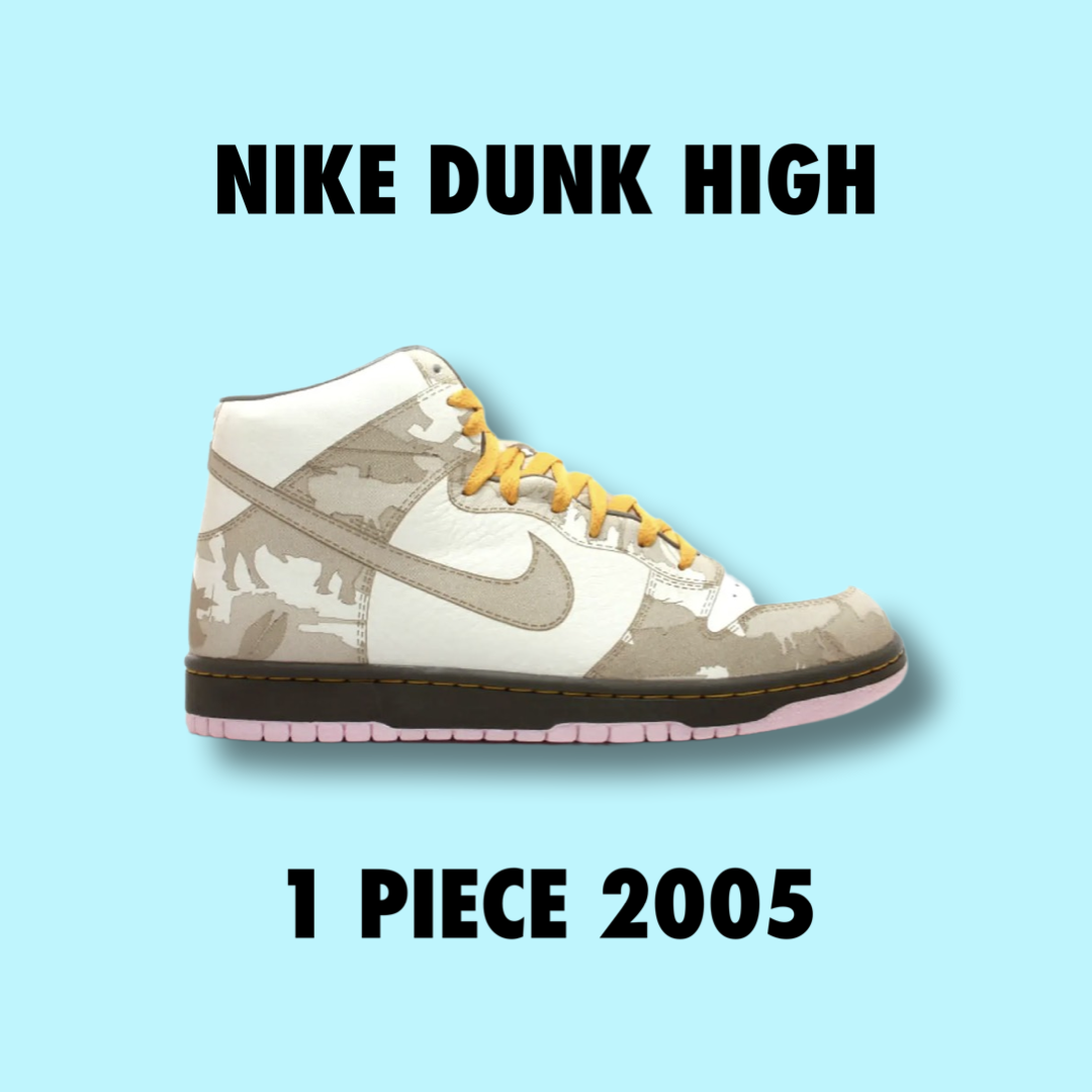 Nike Dunk High 1 Piece White Khaki Pink Ice